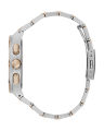 Guess Mens Headline Silver Stainless Steel Case Blue Dial With Texture Day+Date Two-Tone Stainless Steel Bracelet Watch-GW0572G4. 