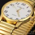 Wholesale watches factory direct sales elastic band elderly watch advertising gift watch couple table ground stall goods. 