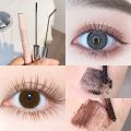 Gege Bear Waterproof Sweatproof Black Brown Mascara Lasting Matte Quick Dry Ultra-fine Brush Curl Thick Lengthening Eyelash Mascara Lash Extension Makeup Tool. 
