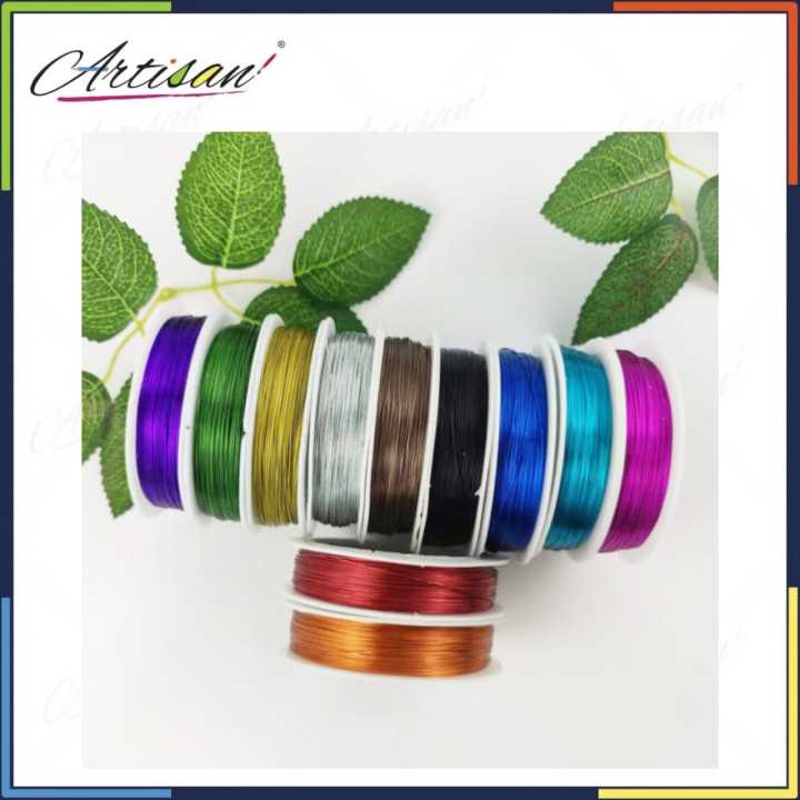Stainless Steel Craft Wire for Bracelet Necklace & Jewelry Making, stocking net flowers 0.30mm & 50 meter each roll