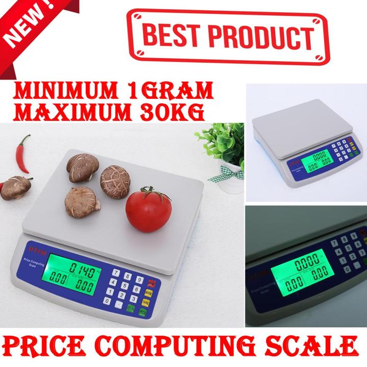 30kg Original Digital Electronic Price Computing Scale DT580 DY580 Compact Kitchen Scale LCD Precision Weighing Scales 1g Gram Minimum Capacity Weight Machine Smart Multifunction Food Scale Daraz.pk