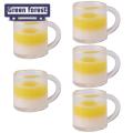 Green forest Doll House Beverage Realistic Mini Bar Dollhouse Mango Shake Drink Model. 