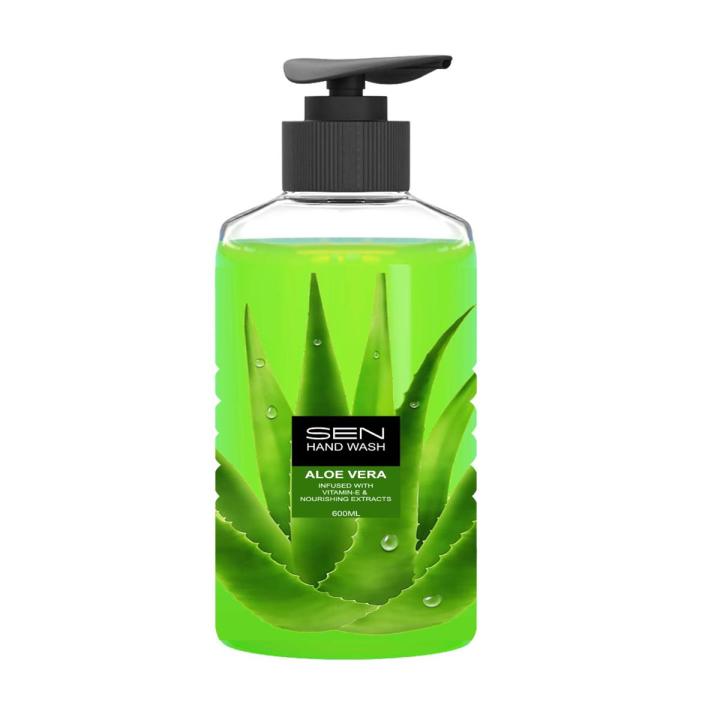 SEN Liquid Handwash 600ml Pack-Aloe Vera Fragrance Liquid Soap(Made in Turkey)