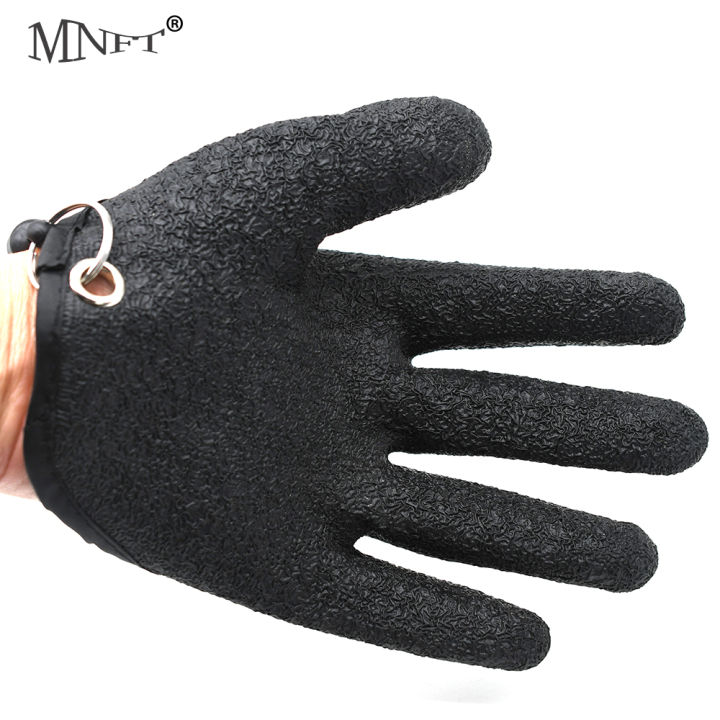 [HOT] MNFT 1Pcs Fisherman Professional Catch Fish Gloves Cut&Puncture Resistant With Magnetic Hooks Hunting Glove