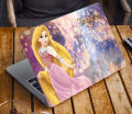 Disney Princess Rapunzel 2 hd laptop back cover vinyl sticker 12 13 14 15,6 inch for all laptop skin. 