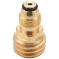 Propane Gas Adapter Converts POL LP Tank Service Valve to QCC1/Type1- Old to New. 