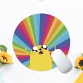 Adventure Time Small Round Office Computer Desk Mat Table Keyboard Big Mouse Pad Laptop Cushion Non-slip Desktop Mat. 