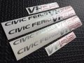 3pcs sticker set of civic ferio v rs for 95 model jdm style. 