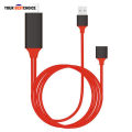 【Miga Plaza】HDMI cable phone to tv 3 IN 1 Ultra High Speeds HDMI to Television Cable HDMI Cable Applicable to All Mobile Phones. 