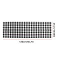 Buffalo Plaid Valances for Kitchen Farmhouse Check Plaid Valances for Window Treatment Decor (Black and White). 