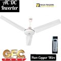 GFC Ceiling Fan 56 Inch Deluxe Model | AC DC Inverter Fan with Remote Control | Pure Copper Wire Motor | Energy Saving High Speed Ceiling Fan | Home & Office Cooling | Available at Raza Traders Quality Redefined. 