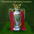 Europe Award League Trophy Resin Football Trophy Cup Anti Slip Bottom Highly Simulated for Home. 