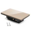 AC 110V-240V 1 Way 1 Gang Crystal Glass Panel LED Light Smart Touch Screen Wall Switch. 