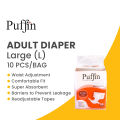 Puffin Adult Diaper Large (L) 10 Pcs. 