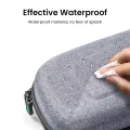 UGREEN Travel Case Gadget Bag Small Portable Electronics Accessories Organizer Travel Carry Hard Case Cable Tidy Storage Box Pouch with Double Layer Double Zipper Snap Hook Carrying Strap. 