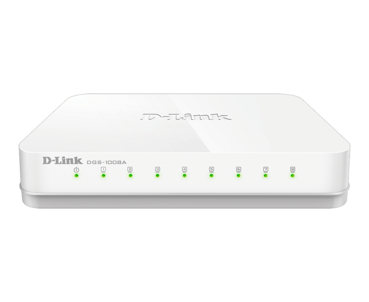 D-Link 8-Port Gigabit Easy Desktop Switch - DGS-1008A