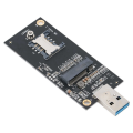 USB3.0 to NGFF Key B 3G4G WWAN Module Network Card Multifunction Test Adapter Board with SIM Slot Module. 