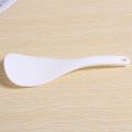 2X Kitchen Dotted White Plastic Flat Rice Scoop Paddle Meal Spoon. 