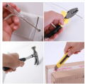 9 Pcs Tools kits-Household Repair Tools Kit - Home Use Product - Hammer - Screwdriver - Measuring Tape - Electric Tester - PVC Tape - Paper Cutter - Combination Pliers - Hardware Tool Set.. 