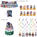 Demon Slayer Birthday Party Anime Backdrops Gril Custom Vinyl Background Photography Photo Studio Photozone Baby Shower Decor. 