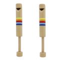 2X Wooden Flute Instents Pulling Diacritical Wooden Flute Early Musical Instent for Adults, Children, Music rs. 