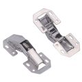 Hao Kan 2 Set Zinc Alloy Cabinet Hinges 4 Inch Hole Free Cupboard Door Bridge Type for Wardrobe Closet. 