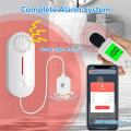 Water Alarm Leak Detector,Wireless Tank Level Monitor with 100db Sound Light Alarm,App Alert & Monitor-Water Leak Sensor. 