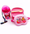 2 in 1 Water Bottle and Lunch Box Gift Set | Gift Box | School Water Bottle and Lunch Box Gift Set Kids School Lunch Box School Tiffin Box and Water Bottle With Spoon Best For Gifting Baby and Baba - Ben10 - Barbie Doll  - Angry Bird - Minions - Frozen. 
