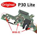 Original For Huawei P30 lite Nova 4e Dock Connector Micro USB Charger Charging Port Flex Cable Board With Microphone. 