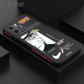 Hontinga for iPhone 11 Pro Max Case Side Design Phone Cover Anime Uzumaki Naruto Cover Square Edge Pattern Liquid Silicone Trend Case. 
