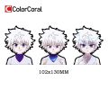 ColorCoral Killua 3D Motion Sticker Hunter X Hunter Car Decals Anime Sticker Waterproof Decals for Cars,Laptop, Refrigerator, Etc. 