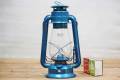 Kerosene Oil Lantern Emergency Hanging Light Lamp - BLUE. 