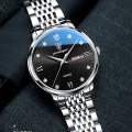 DGSenpi Business Fashion Men Quartz Watch Waterproof Luminous Pointer Luxury Double Calendar Watch Trend Steel Strip Wristwatches for Outdoor Business Travel Exercise. 