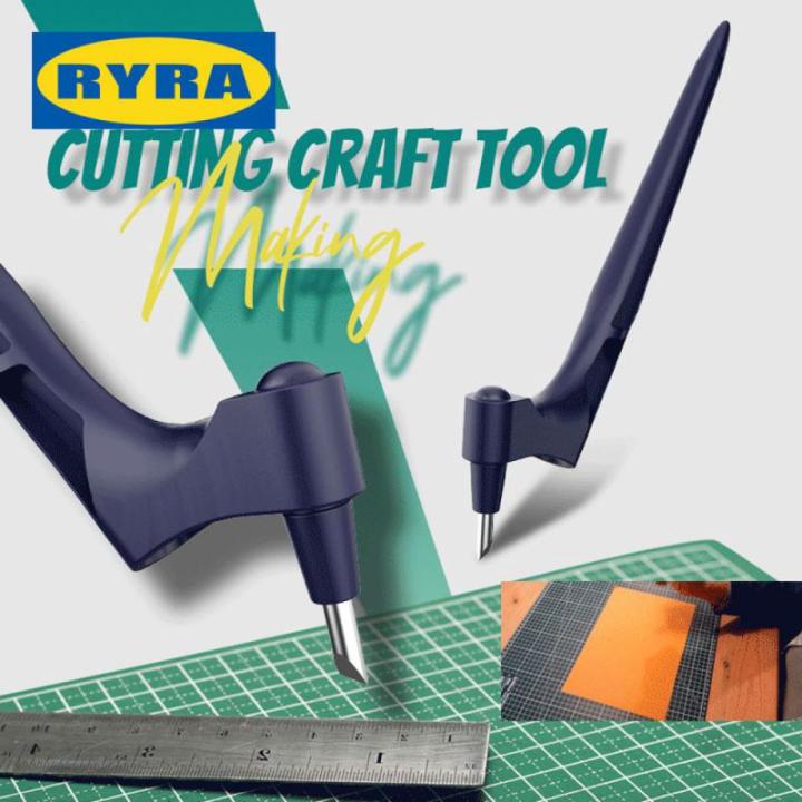 Gyro Cut Craft Tools Stainless Steel Gyro Cutter 360-degree Paper Knife Gyro-cut Pro Safety Cutter Art Cutting Tool