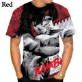 RAMBO Movie 3D Printing Men's and Women's T-shirt Fashion Trend Casual Personality Street Harajuku Funny Short-sleeved Top. 