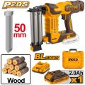 Ingco Cordless Brad Nailer Kit 20V CBNLI5008. 