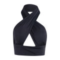 Women Strappy Cross Over Front Cut Out Halter Neck Sleeveless Backless Crop Top Bandage Vest Summer Tops Woman Clothes S-XL. 