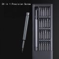 Precision Screw driver Set 24 in 1, Magnetic Driver Bits Set Repair Tool with Alluminum Box Multi-Purpose Screwdriver Set, Professional Repairing Tool Kits. 