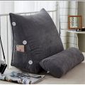 [Dunes Cart] Super Soft & Comfortable Triangular Back Support Cushion - Royal Touch Reading Rest or Backrest Triangle Cushion & Pillow For Back Care - Premium Quality. 