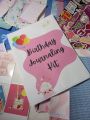 Birthday Journaling Kit - 4 A6 size UNCUT sticker sheets, 16 polaroids, 42 pcs craft paper. 