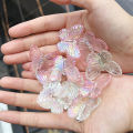 5pcs Girls Transparent Butterfly Pink Hairpin Women Fashion Hair Clips. 