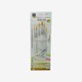 Transparent Stick 6pcs Round Art Brush Set Oil Painting Brush Blending Size Oil Acrylic Paint School DIY Craft Supply.. 