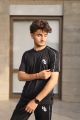 Men’s Black Tracksuit by HG | Soft Dri-Fit Interlock Fabric | Gym and Workout Set | Logo Printed Two-Piece Outfit. 