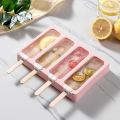 Ice cream mold food grade silicone ice cream sorbet model home homemade cheese stick ice cream box old popsicle sharpener. 