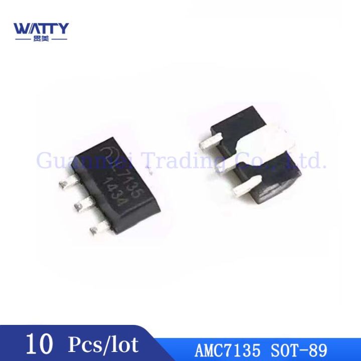 10Pcs/Lot L7135 AMC7135 Constant Current 350mA/2.7-6V High Power LED Driver Chip SOT-89 Electrical Circuitry Components