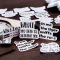 RHS Online 46PCS Encouragement Quotes Collage Newspaper Sticker Vintage Stickers Craft Journal Diary Scrapbooking Decoration. 