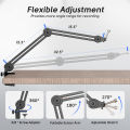 FIFINE BM63 Arm Stand-Heavy Duty Boom Arm, Suspension Scissor Adjustable Mic Stand with Desk Mount, 5/8" Screw, Cable Ties, for Recording Gaming Streaming Podcasting. 