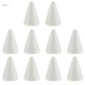 20Pcs 68mm White Cone Shape Styrofoam Foam Craft Polystyrene Material DIY. 