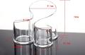 3 Compartments Cosmetic Makeup Organizer Transparent Acrylic Lipstick Holder Display Stand Nail Polish Eyebrow Pencil Storage Box Toothbrush Holder Stationary Holder. 