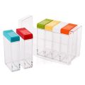 Spice Jar with Colorful Lids (6Pc Set). 